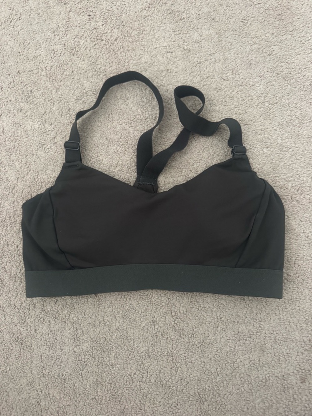 Dark Green Wireless Sports Bra